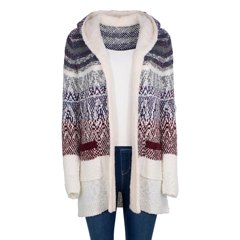 Natural Reflections Frosty Sherpa Cardigan
