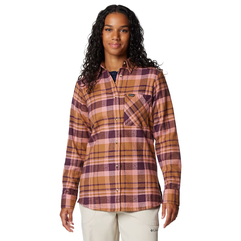 Columbia Calico Basin Flannel Long-Sleeve Button-Down Shirt