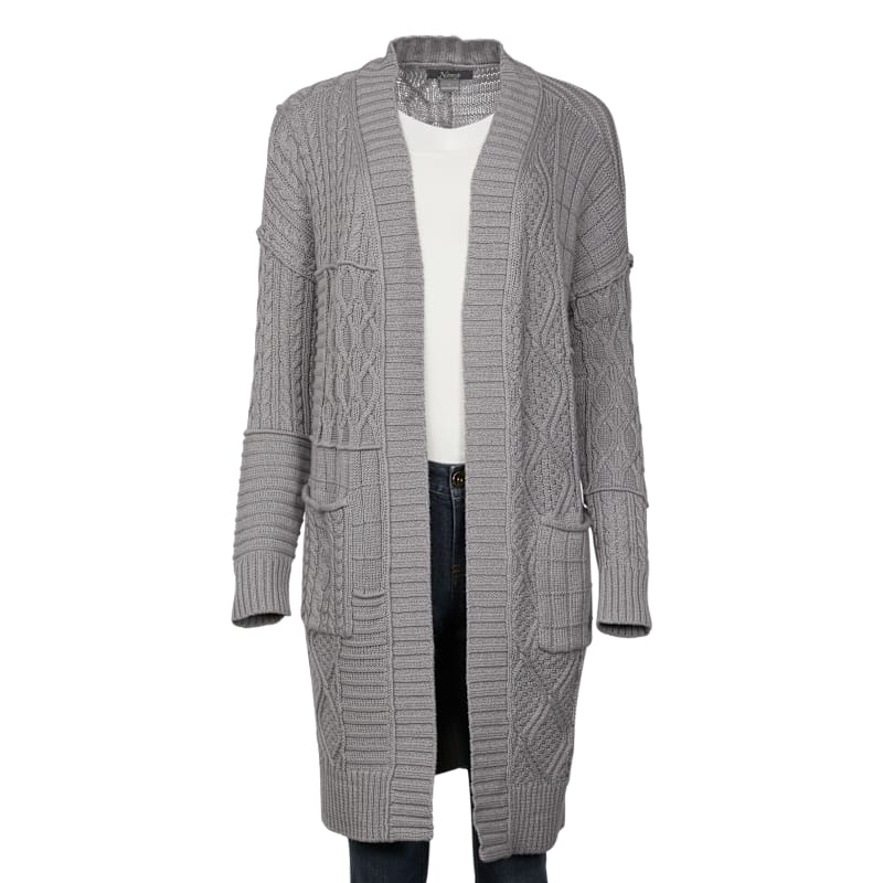 Natural Reflections Mixed-Stitch Cardigan