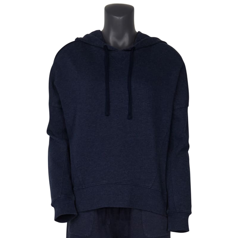 Natural Reflections Rib Trim Long-Sleeve Hoodie