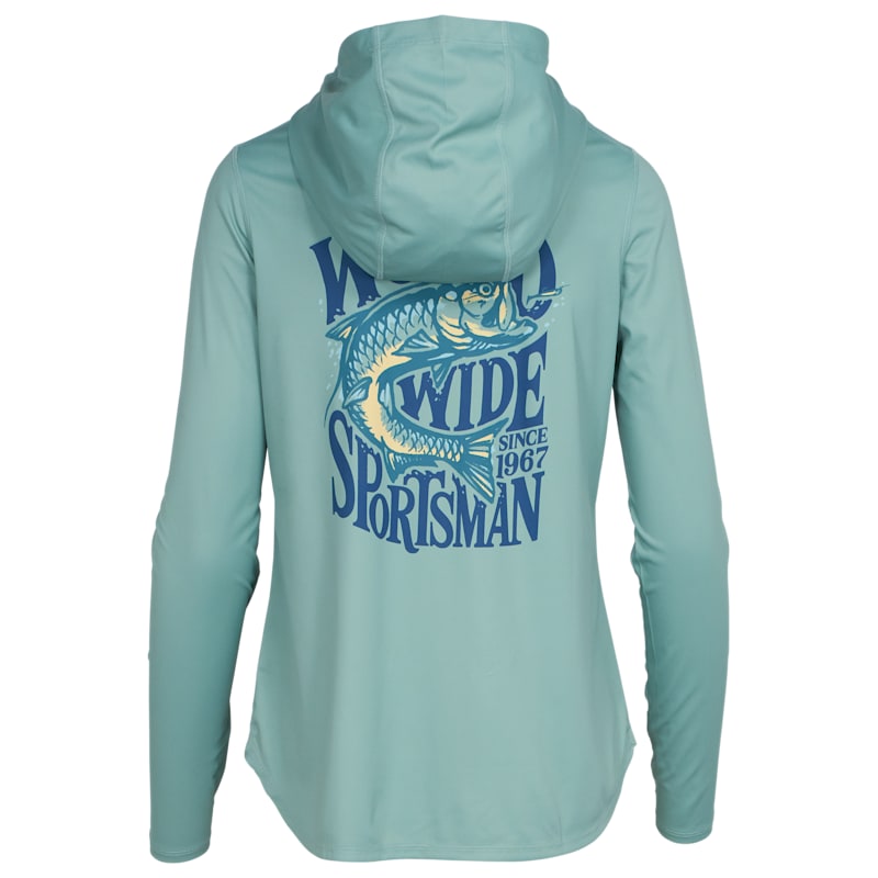 World Wide Sportsman 3D Cool Vintage Tarpon Graphic Angler Long-Sleeve Hoodie