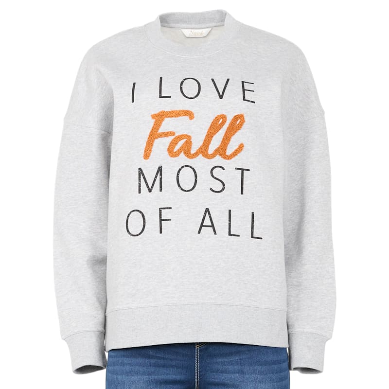 Natural Reflections Love Fall Long-Sleeve Sweatshirt