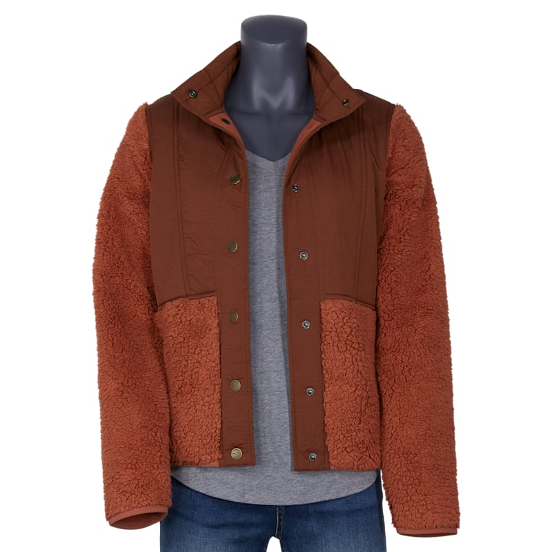 Natural Reflections Drop-Shoulder Sherpa Jacket