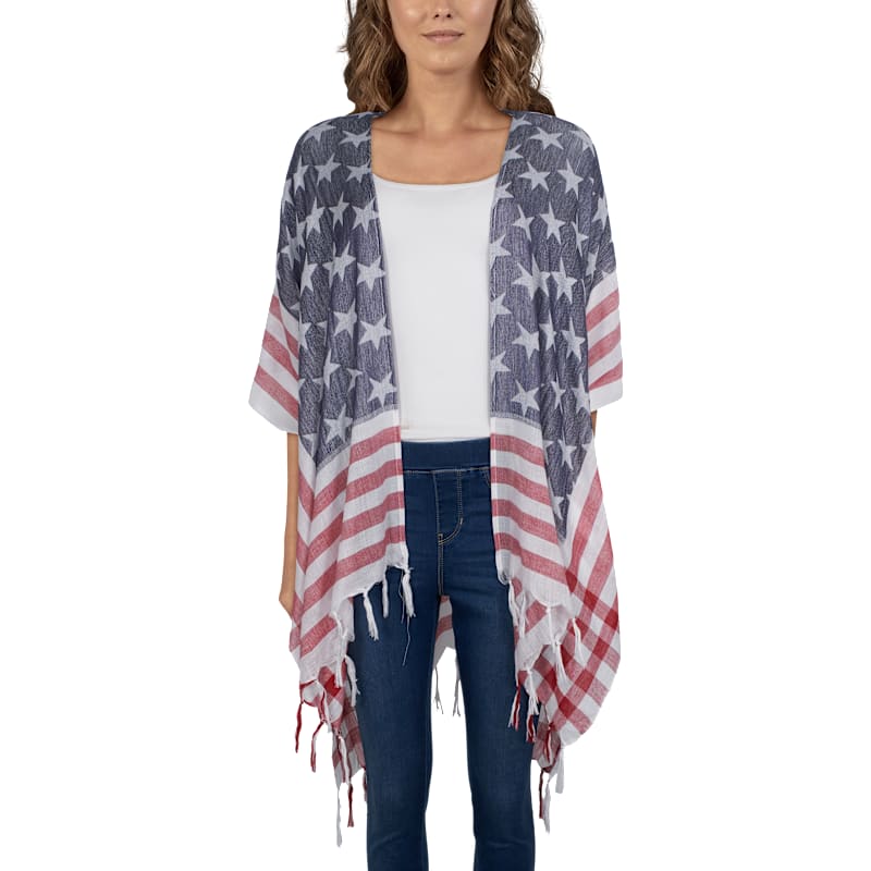 Natural Reflections All Stars Tapestry Ruana