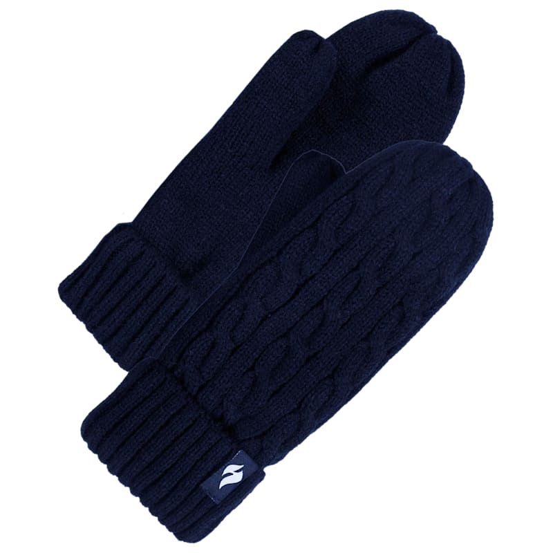Heat Holders Cable-Knit Mittens for Ladies