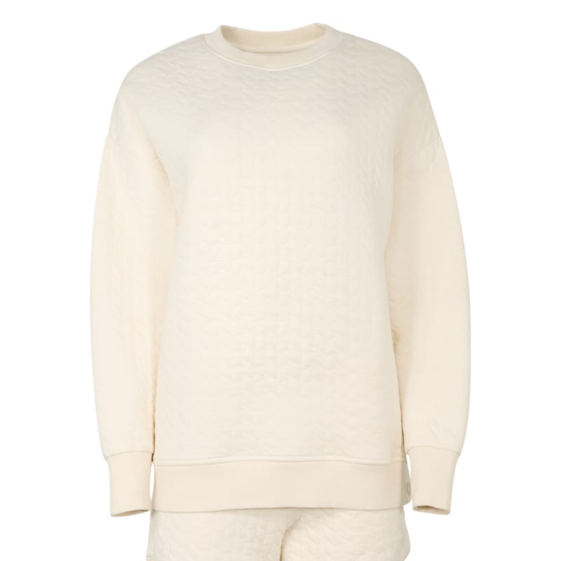 Natural Reflections Quilted Crew Pullover