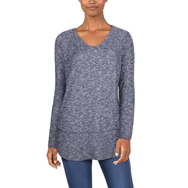 Natural Reflections Sandstone Raglan Long-Sleeve Tunic for Ladies