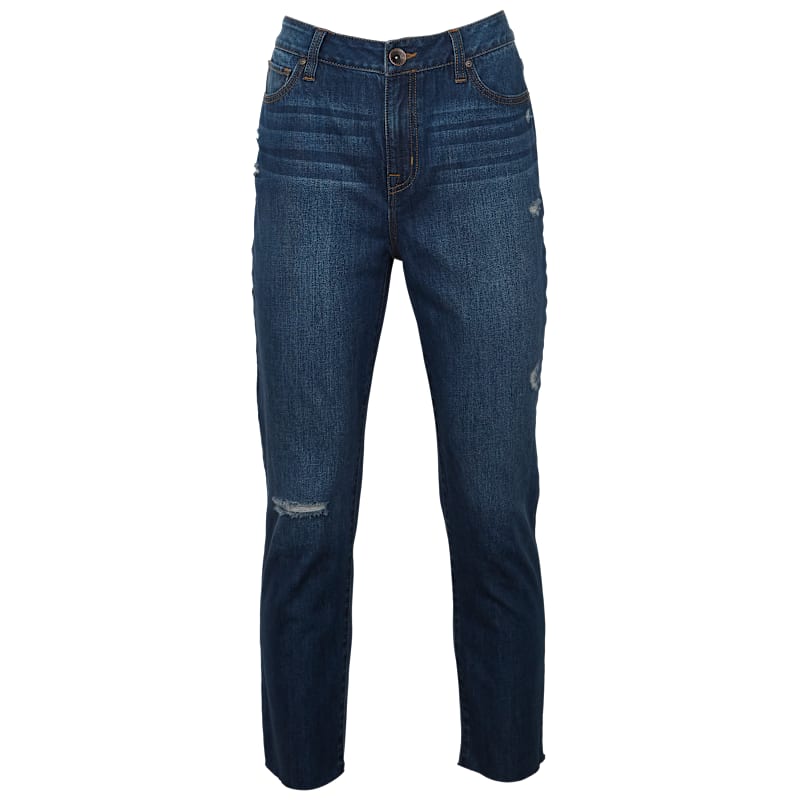 Natural Reflections Harper High-Rise Straight-Leg Ankle Pants