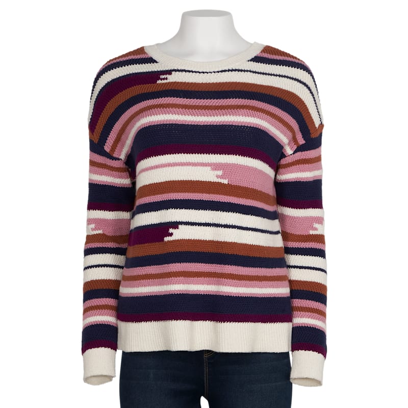 Natural Reflections Pullover Stripe Sweater