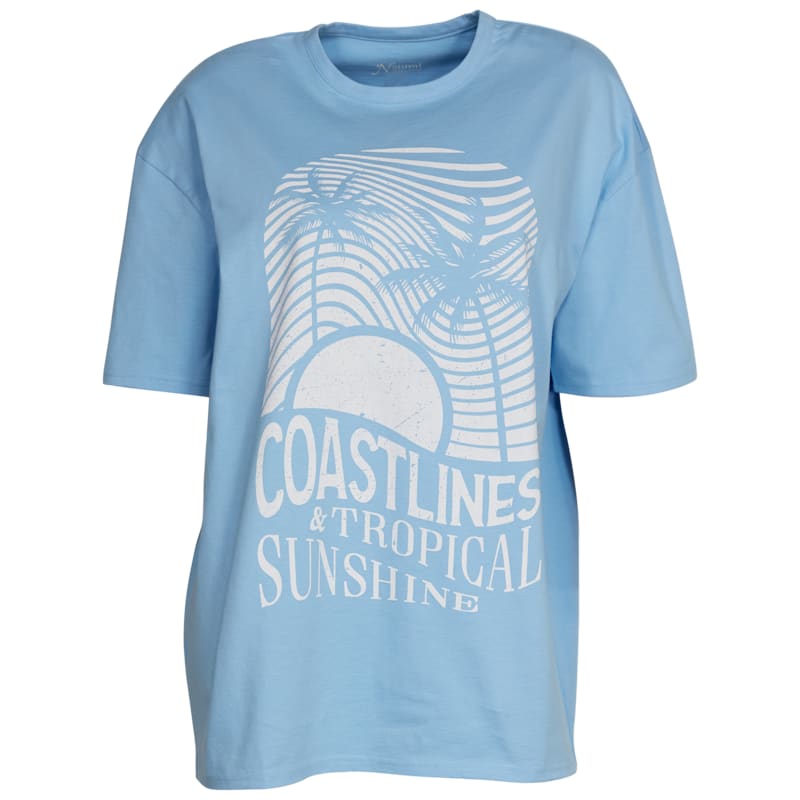 Natural Reflections Wave Crew-Neck Short-Sleeve T-Shirt