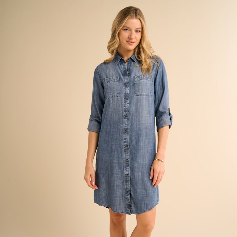 Natural Reflections Dean Chambray Shirt Dress