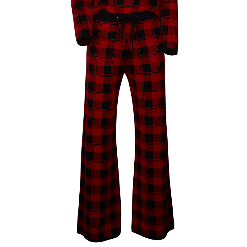 Natural Reflections Buffalo Plaid Sweater-Knit Pants