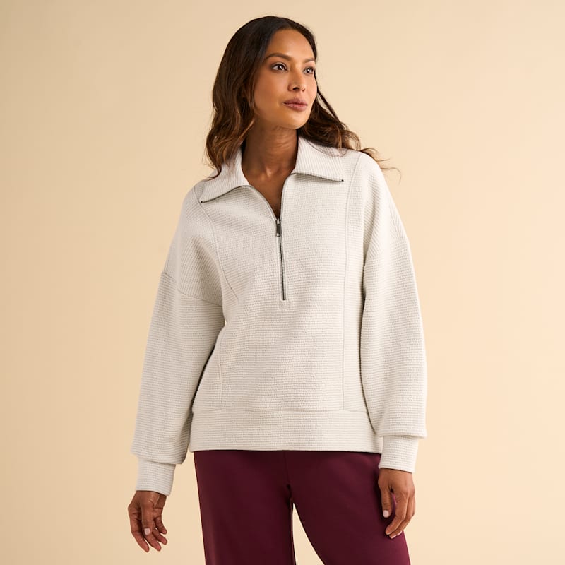 Natural Reflections Ripple Half-Zip Pullover
