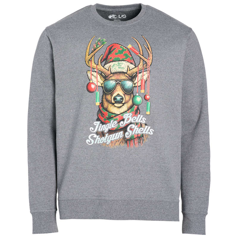 Bass Pro Shops Jingle Bells Shotgun Shells Deer Sweatshirt