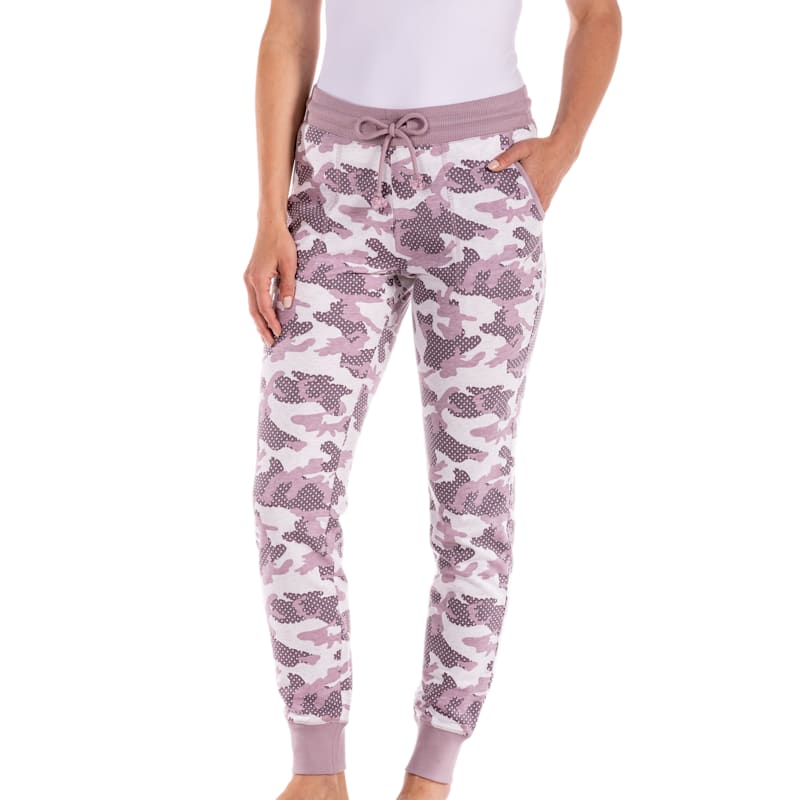 Natural Reflections Allover Camo Lounge Pants for Ladies