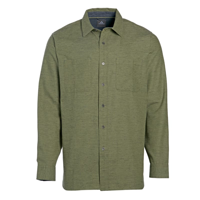 Ascend Herringbone Slub Long-Sleeve Button-Down Shirt