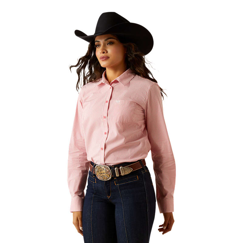 Ariat Team Kirby Stretch Long-Sleeve Button-Down Shirt for Ladies