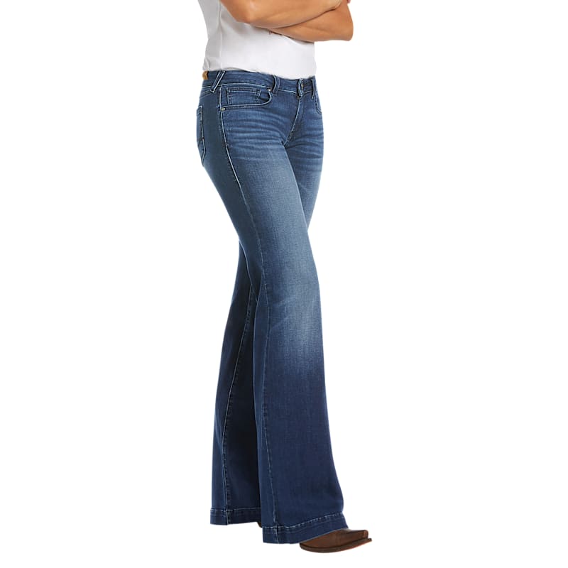 Ariat Mid-Rise Stretch Kelsea Wide-Leg Jeans for Ladies