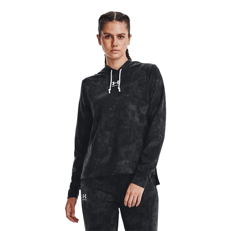 Under Armour Rival Terry Printed Long-Sleeve Hoodie for Ladies