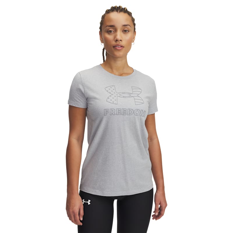 Under Armour Freedom Big Logo Short-Sleeve T-Shirt for Ladies