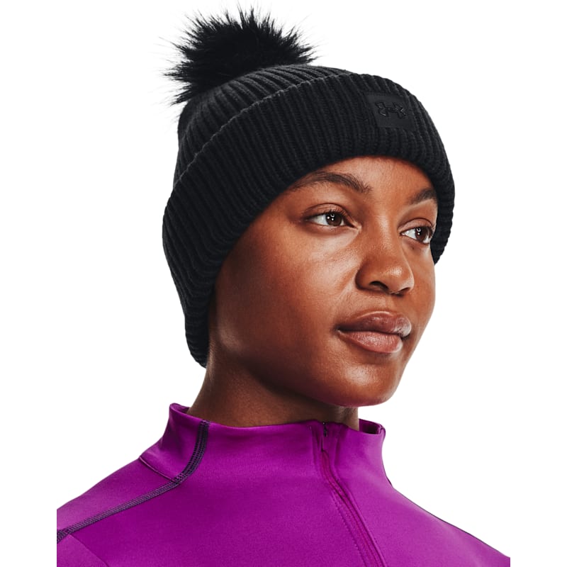 Under Armour ColdGear INFRARED Halftime Ribbed Pom Beanie for Ladies