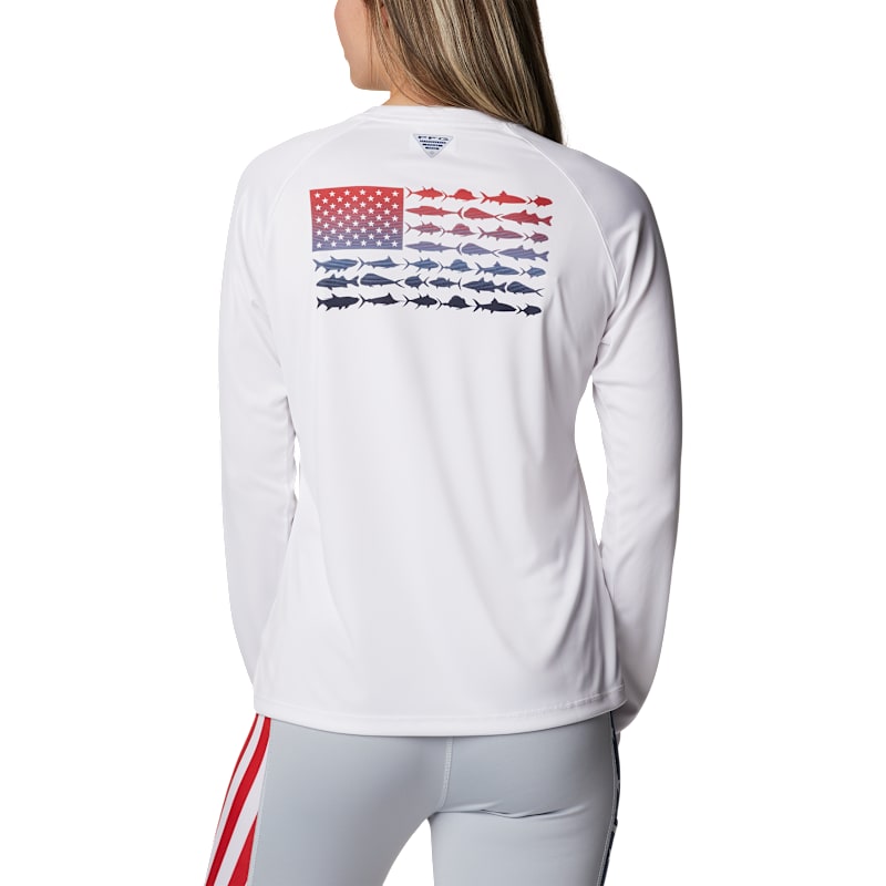 Columbia Tidal Tee PFG Fish Flag Long-Sleeve Shirt for Ladies