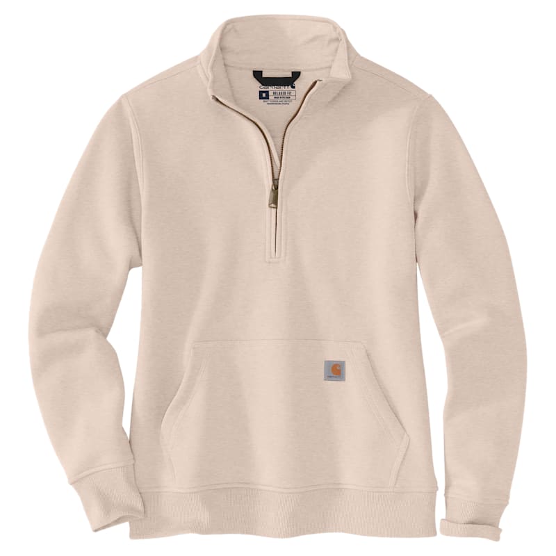 Carhartt Relaxed-Fit Midweight Quarter-Zip Mock-Neck Sweatshirt