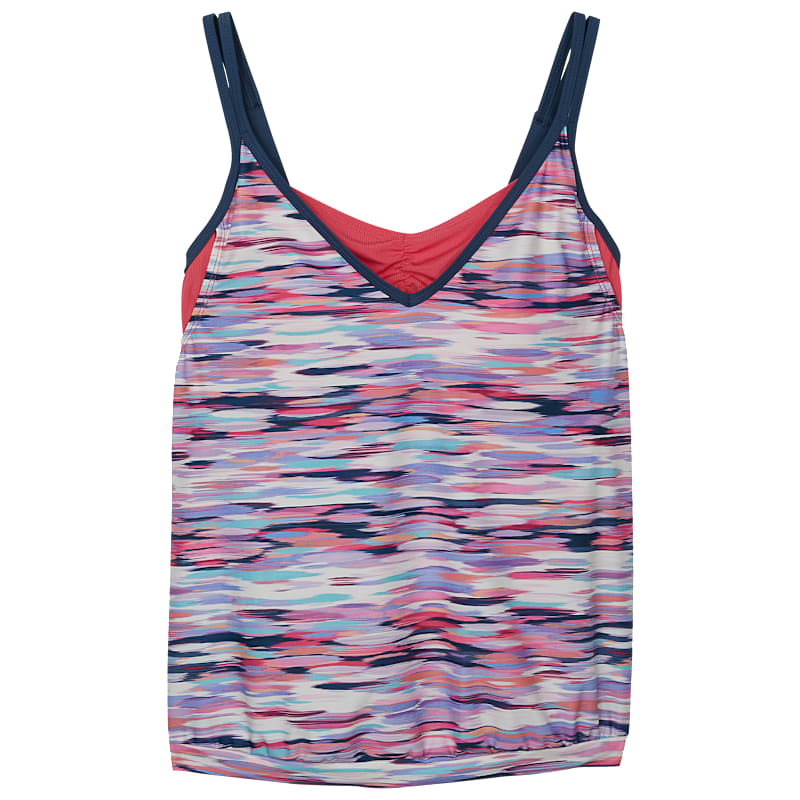Free Country Coral Reflection V-Neck Blouson Tankini for Ladies