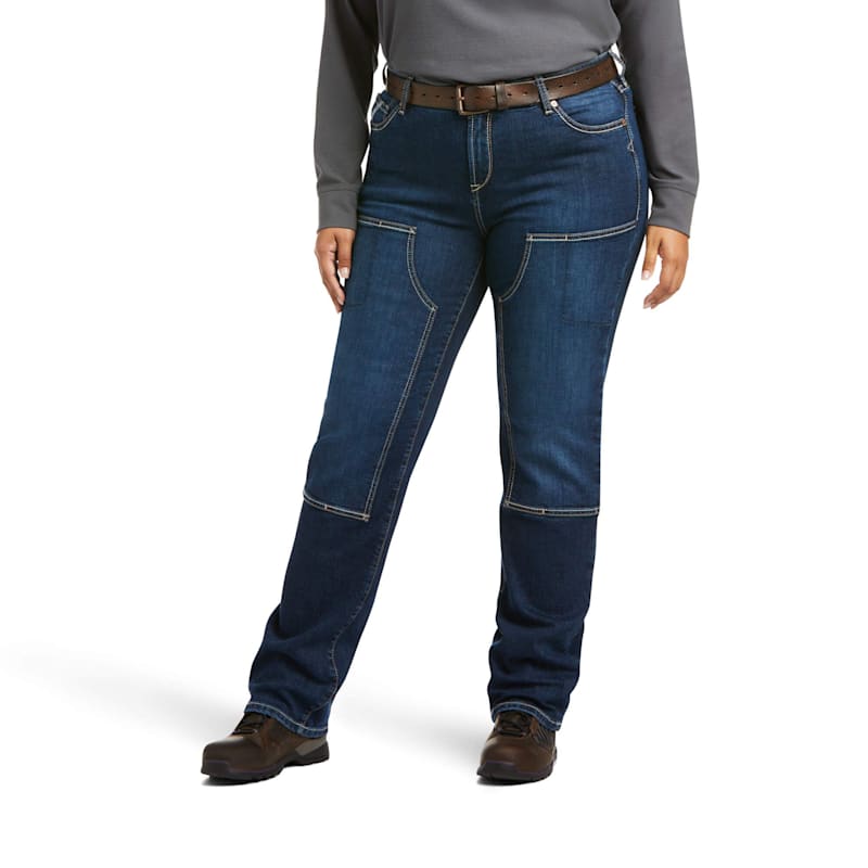 Ariat Rebar DuraStretch Riveter Double-Front Straight Jeans for Ladies