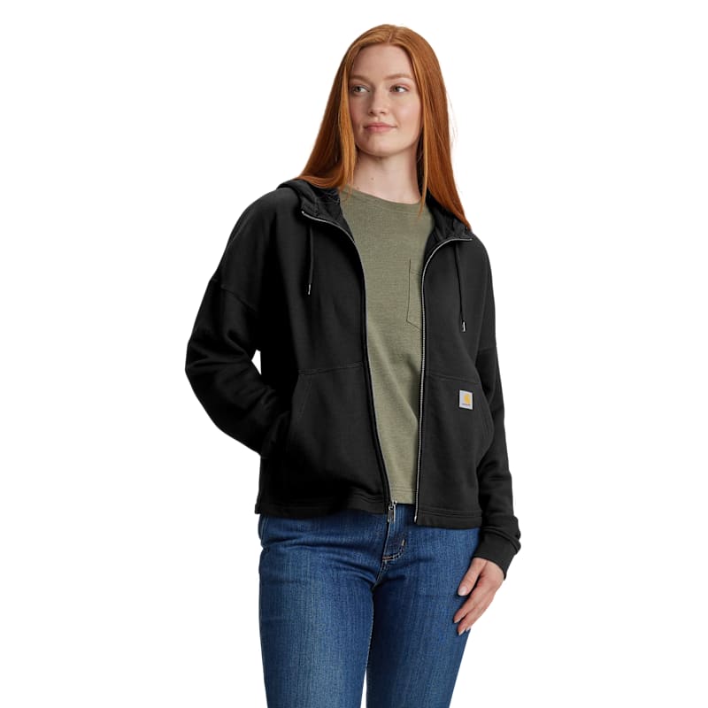 Carhartt Tencel Fiber Series Loose-Fit Full-Zip Sweatshirt for Ladies