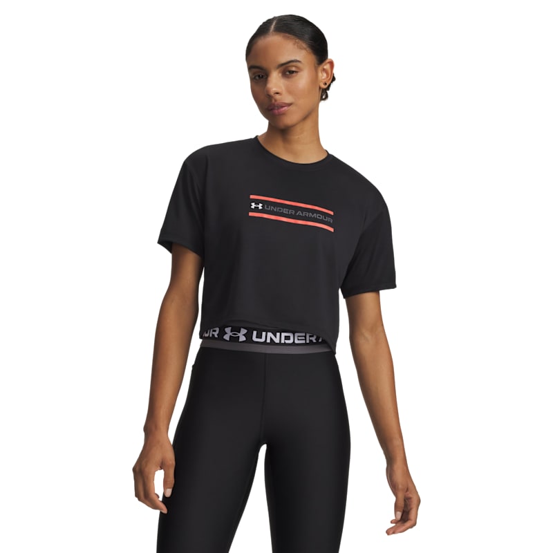 Under Armour Tech Branded Crop Short-Sleeve Shirt