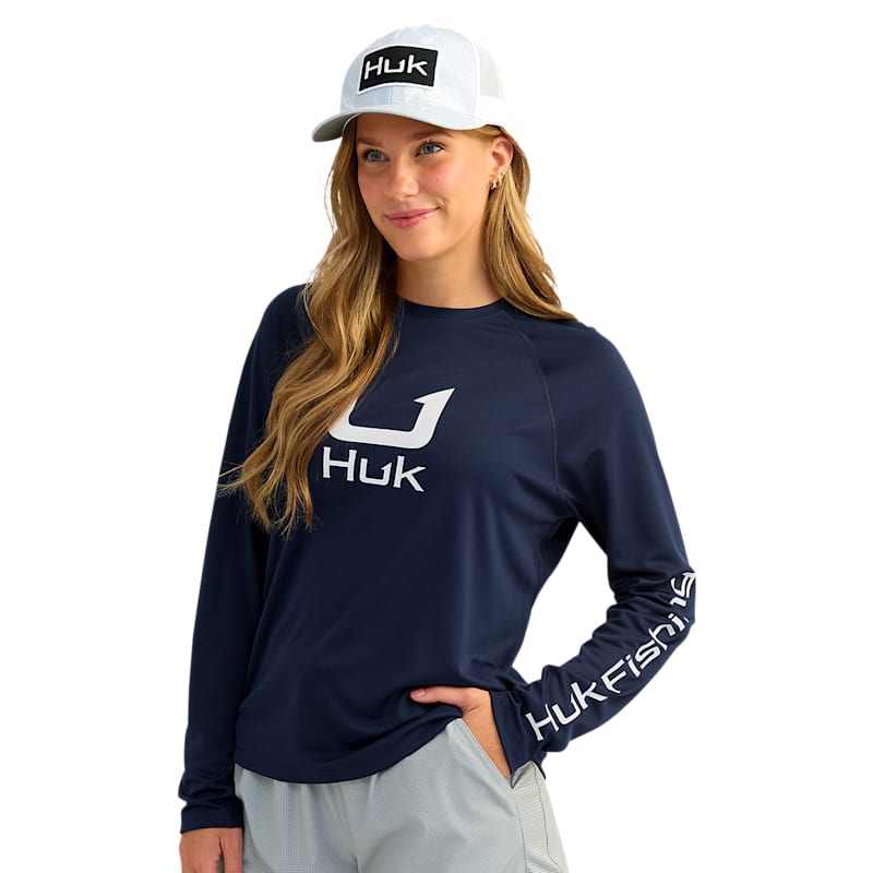 Huk Icon Crew-Neck Long-Sleeve Shirt for Ladies