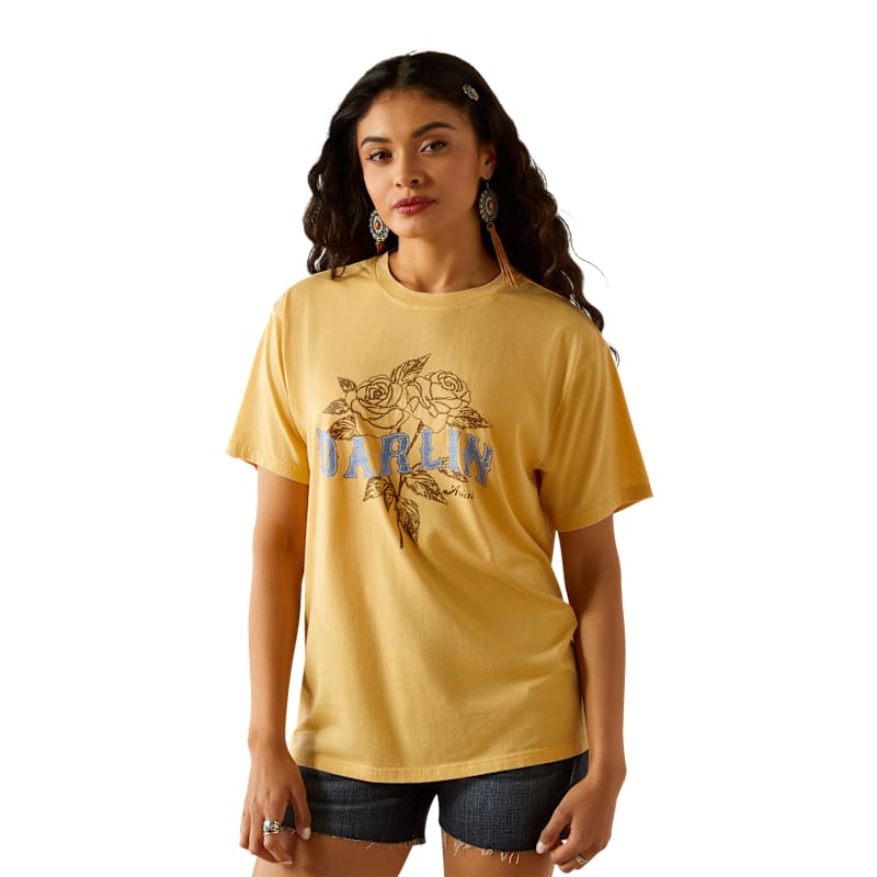 Ariat Darlin Rose Graphic Short-Sleeve T-Shirt for Ladies