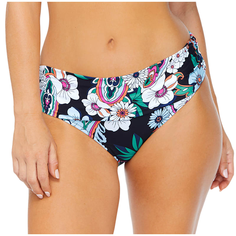 Leilani Good Vibes Paisley Tahiti Bikini Bottoms for Ladies