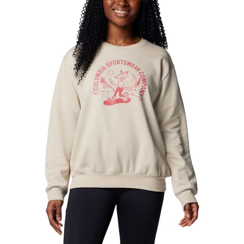 Columbia Hart Mountain III Foxy Stroll Graphic Sweatshirt for Ladies