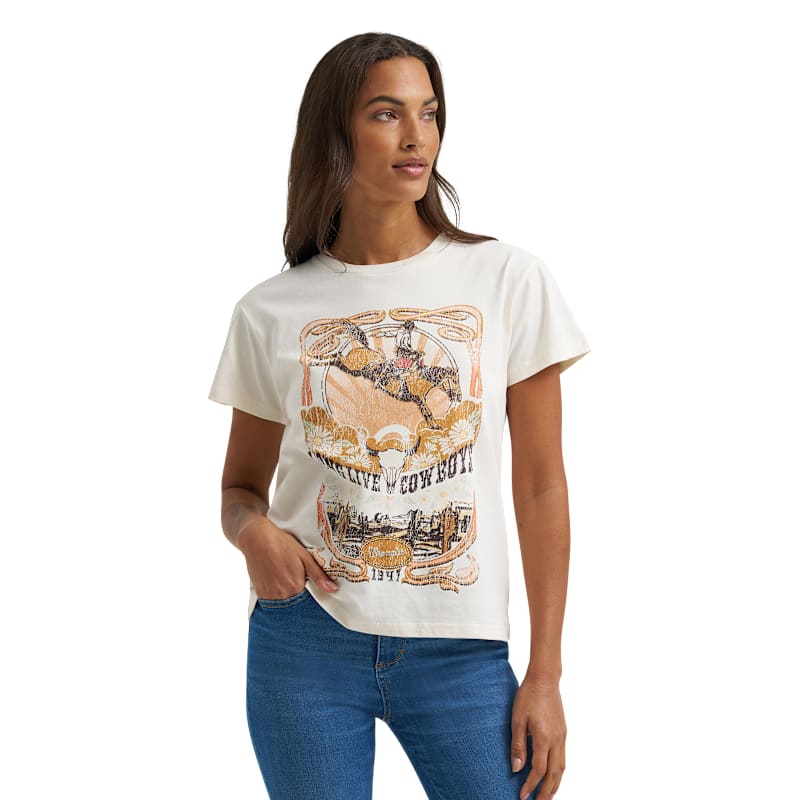 Wrangler Retro Long Live Cowboys Antique Retro Short-Sleeve T-Shirt