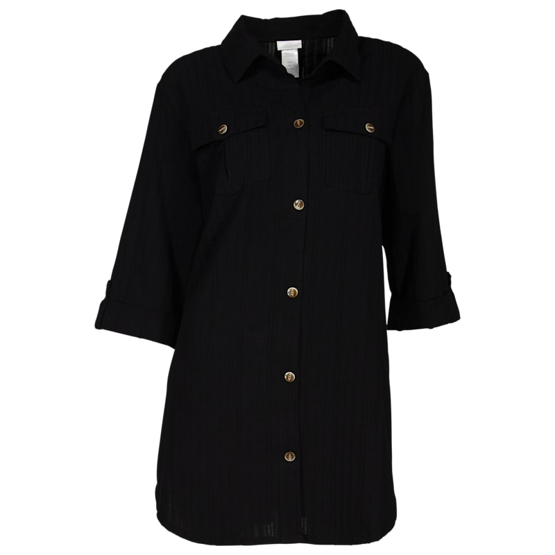 Dotti Travel Muse Cotton Shirt Swimsuit Cover-Up