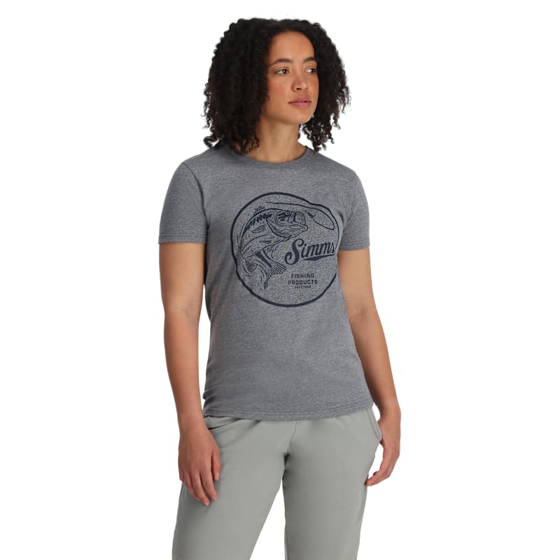 Simms Nostalgic Bass Logo Short-Sleeve T-Shirt for Ladies