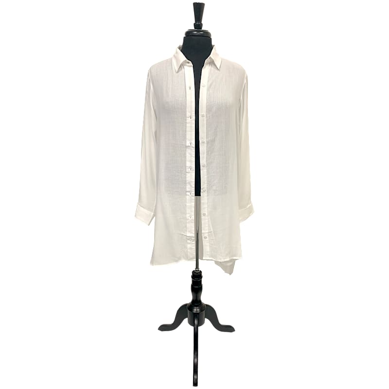 Bella Beach Button-Down Swimsuit Cover-Up for Ladies