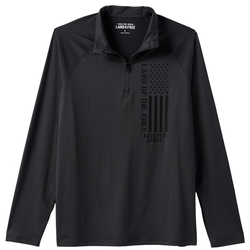 Land of the Free Vertical Logo Quarter-Zip Pullover