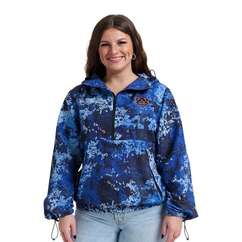 Lusso Wendy Fashion H2O Collegiate Half-Zip Windbreaker Pullover