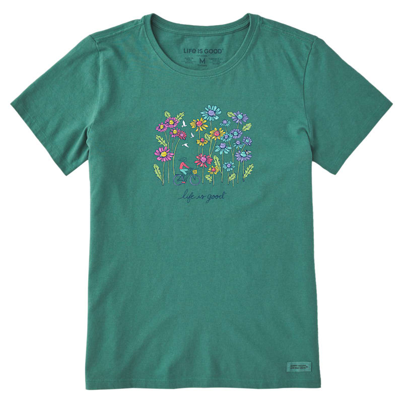 Life is Good Relaxed Wildflower Crusher Short-Sleeve T-Shirt for Ladies