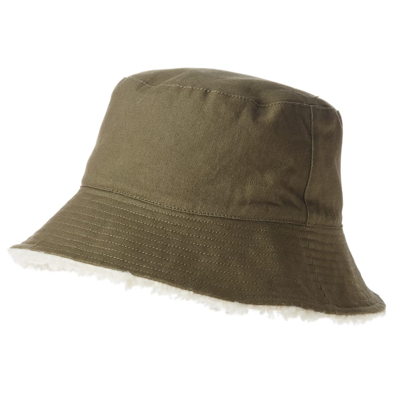 Dorfman Pacific Reversible Sherpa Bucket Hat for Ladies