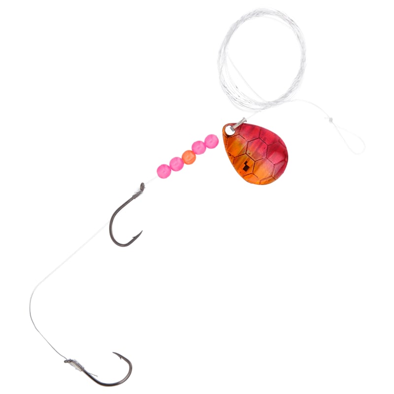 Bass Pro Shops XPS Hex Foil Walleye Spinner Harness Rig 2-Pack