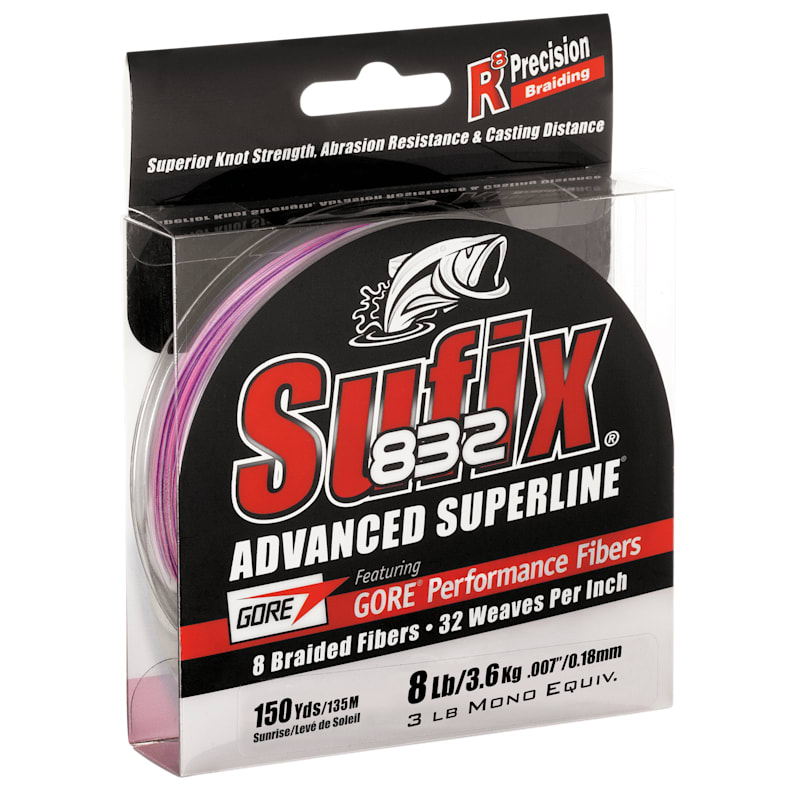 Sufix 832 Advanced Superline Braid Fishing Line 300-Yard Spool