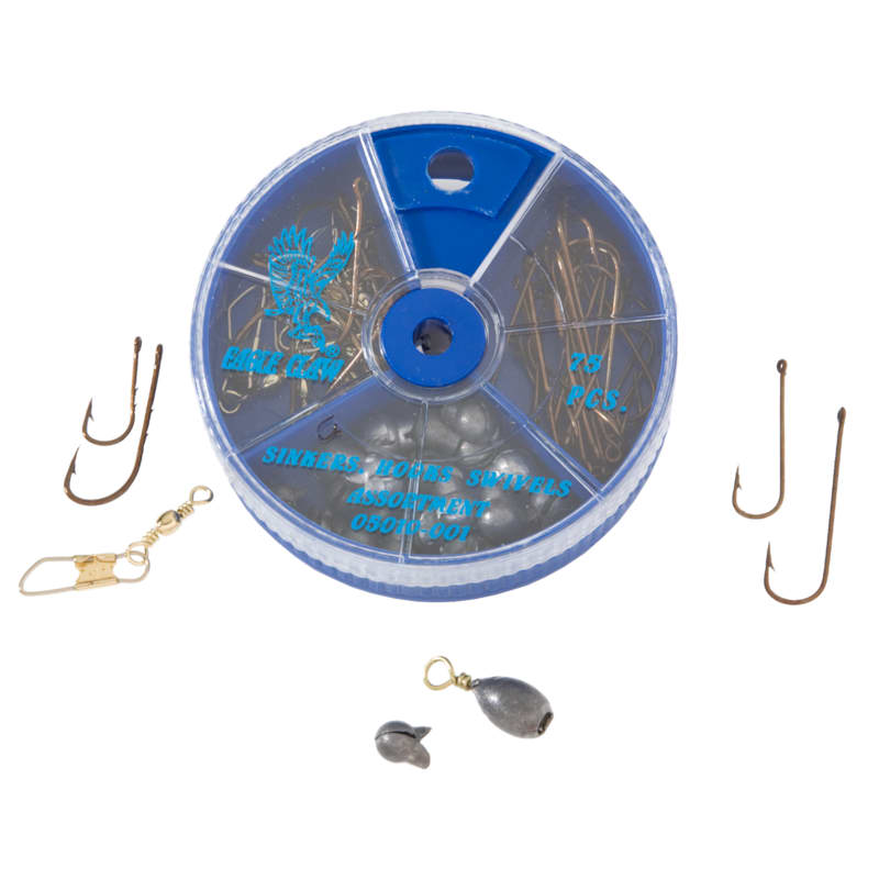 Eagle Claw 75-Piece Hook/Swivel/Sinker Assortment