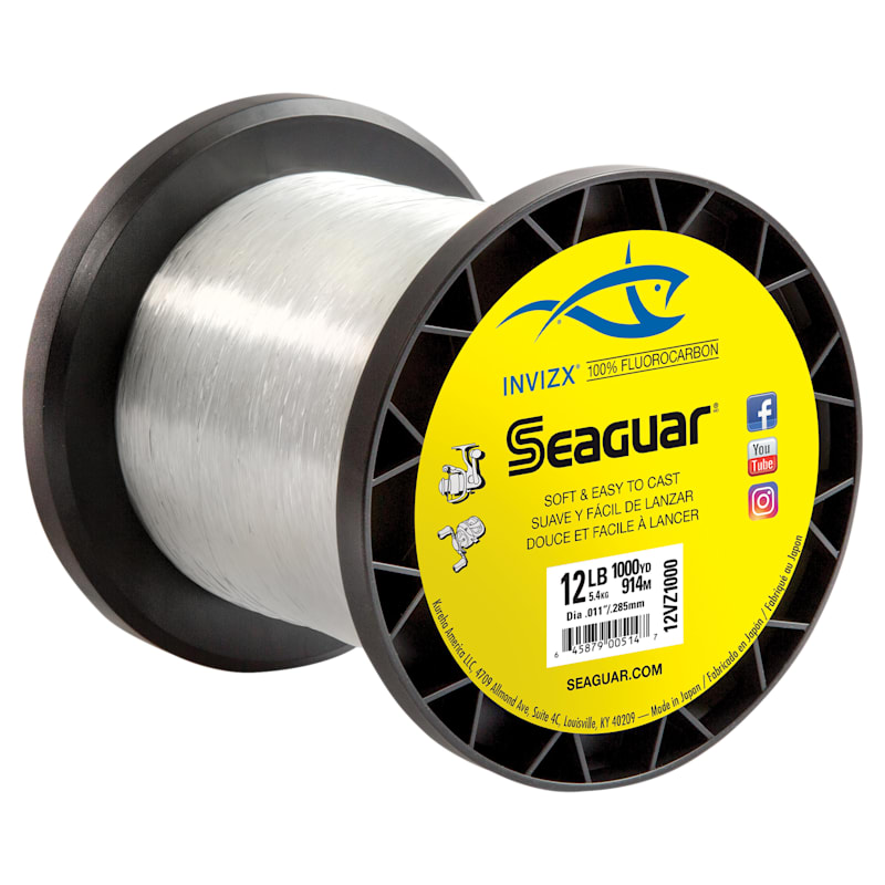 Seaguar INVIZX Fluorocarbon Fishing Line 1000 Yards