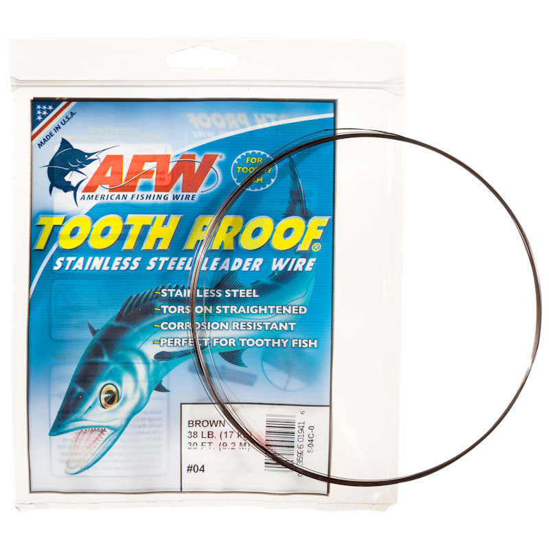 American Fishing Wire Tooth Proof Stainless Steel Leader Wire