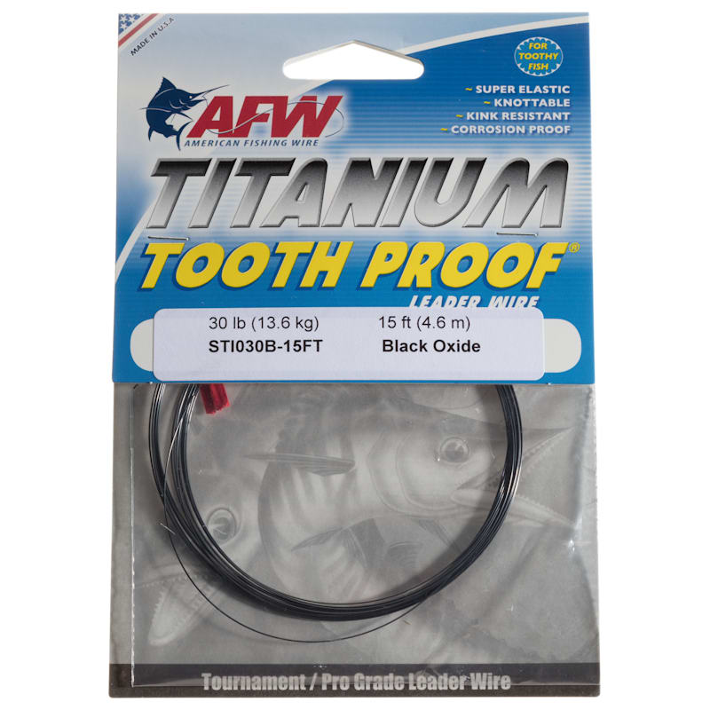 American Fishing Wire Titanium Tooth Proof Leader Wire