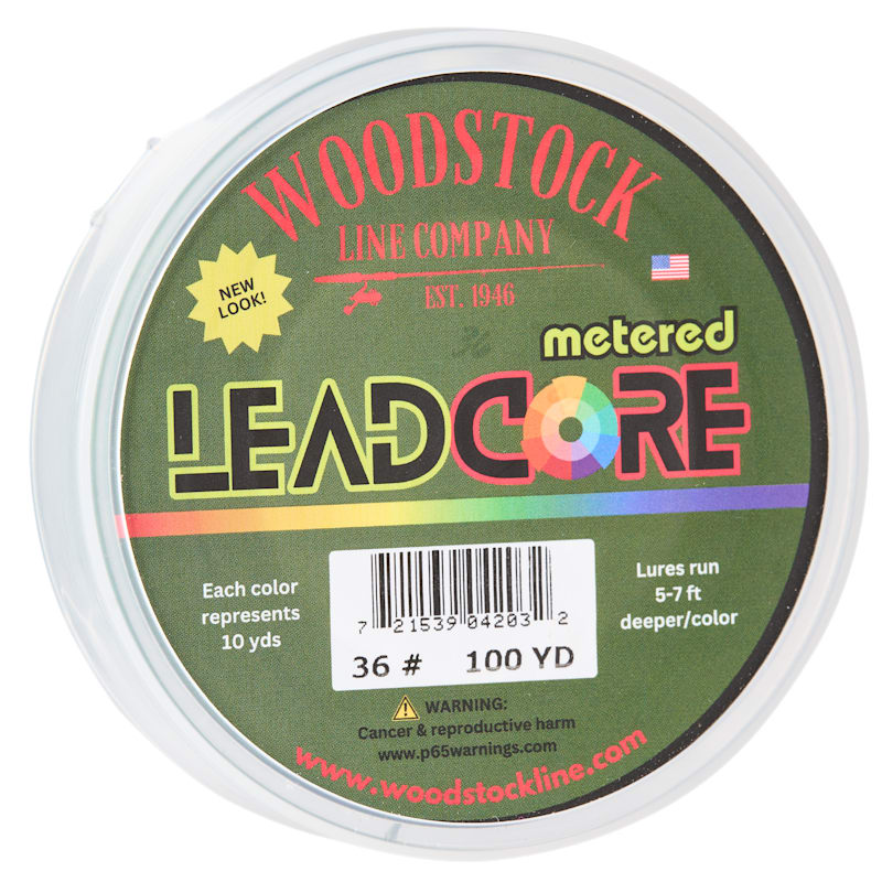 Woodstock Line Metered Lead-Core Fishing Line
